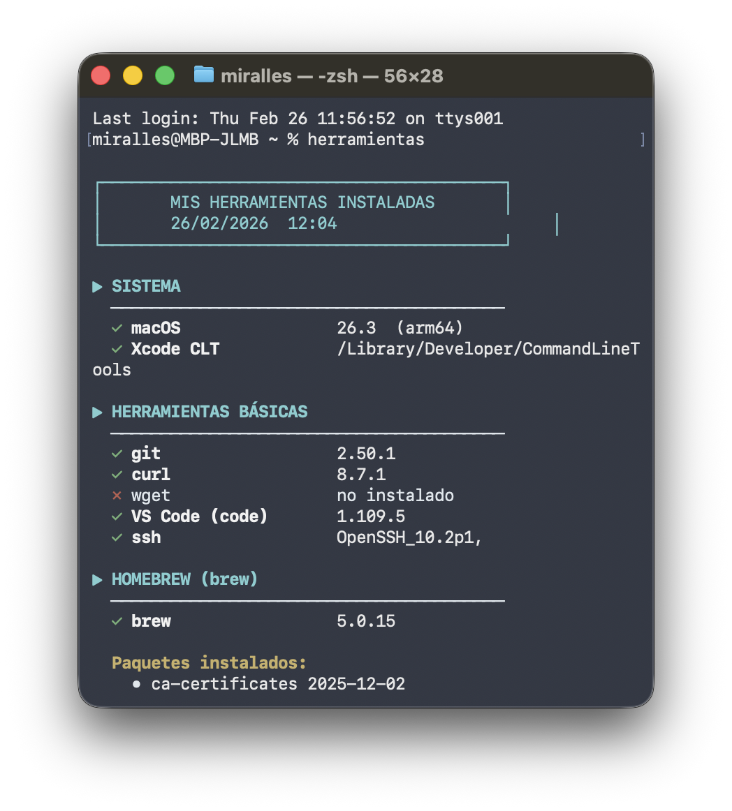 ¿Qué tengo instalado en este cacharro?