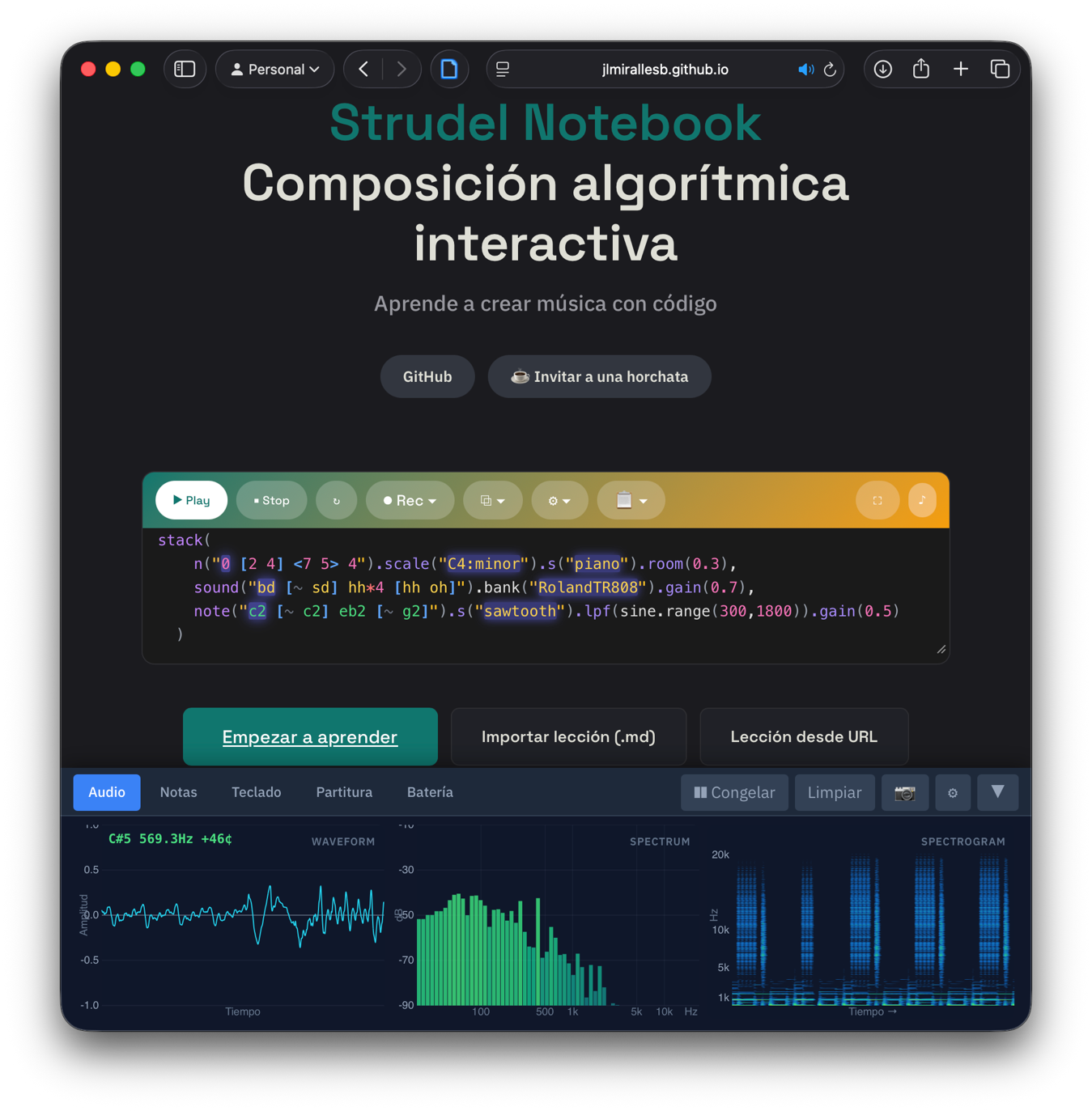 Vibe-live-coding: jamming con la inteligencia artificial y Strudel