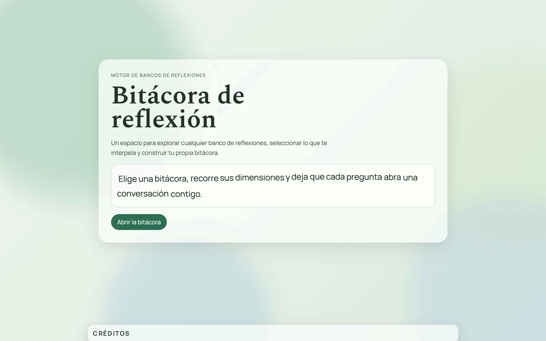 Bitácora de reflexión: una app para pensar con preguntas
